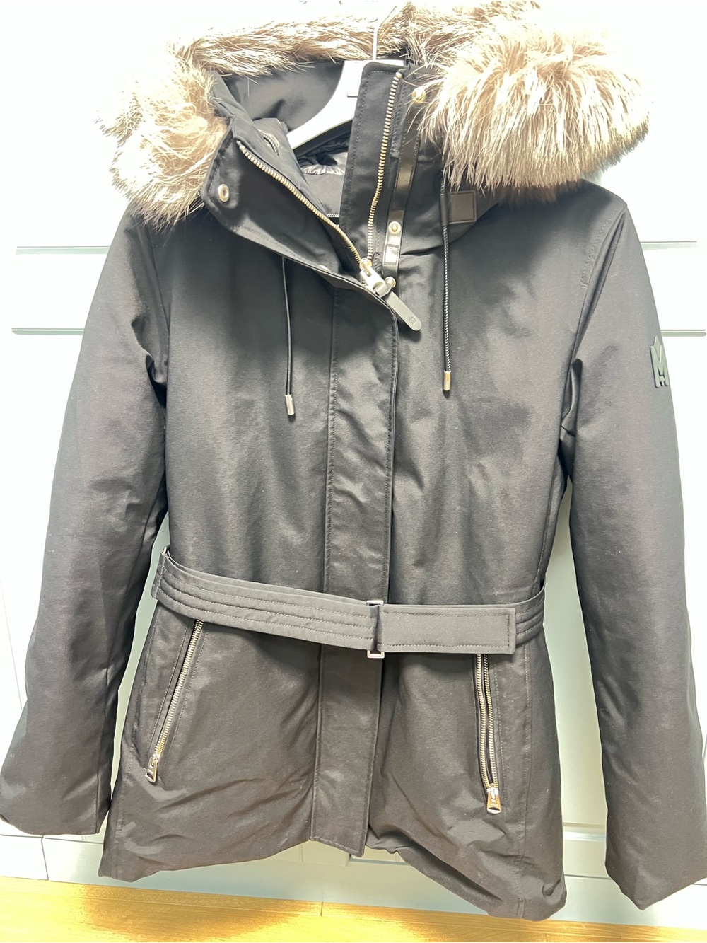 Mackage Black Down Parka – Size M